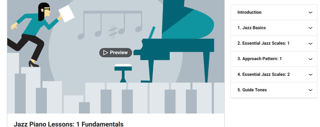 Jazz Piano Lessons 1: Fundamentals