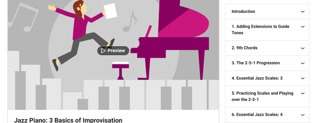 Jazz Piano Lessons 3: Basics of Improvisation 